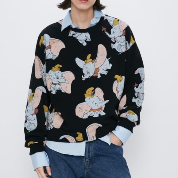 Zara Disney Dumbo Sweatshirt Size L NWT - SOLD OUT - Picture 8 of 8